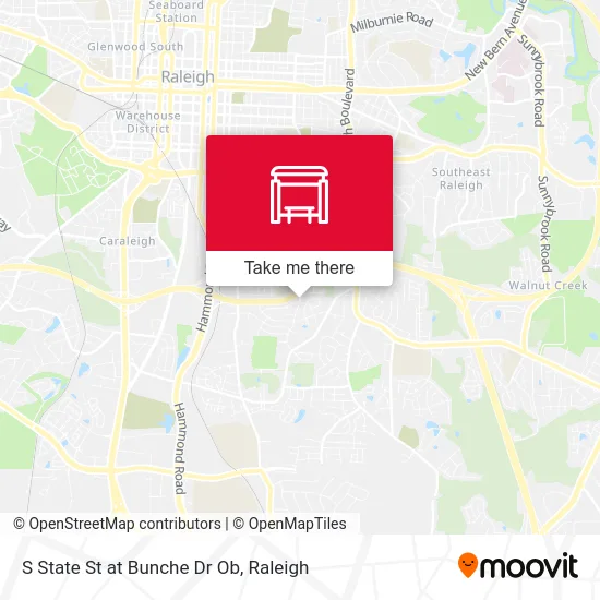 S State St at Bunche Dr Ob map