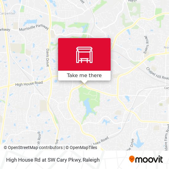 High House Rd at SW Cary Pkwy map