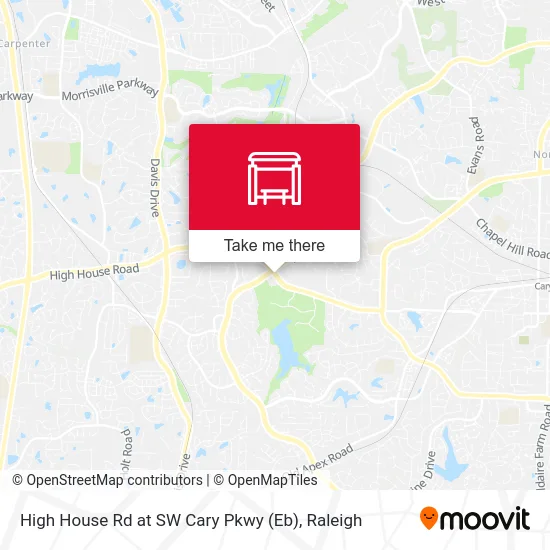 High House Rd at SW Cary Pkwy (Eb) map