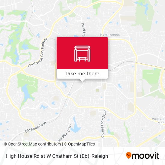 High House Rd at W Chatham St (Eb) map