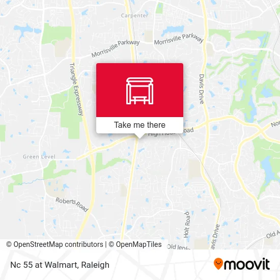 Nc 55 at Walmart map