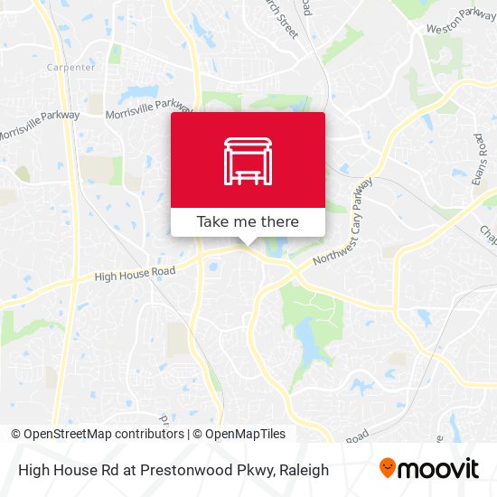 High House Rd at Prestonwood Pkwy map
