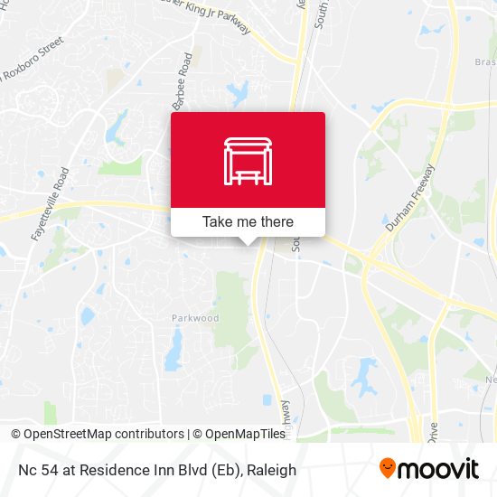 Nc 54 at Residence Inn Blvd (Eb) map