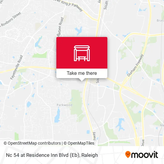 Mapa de Nc 54 at Residence Inn Blvd (Eb)