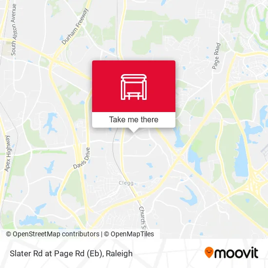 Mapa de Slater Rd at Page Rd (Eb)