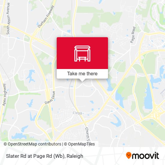 Slater Rd at Page Rd (Wb) map