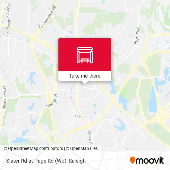 Mapa de Slater Rd at Page Rd (Wb)