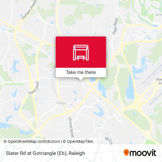 Mapa de Slater Rd at Gotriangle (Eb)