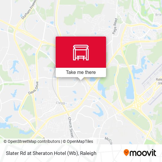 Mapa de Slater Rd at Sheraton Hotel (Wb)