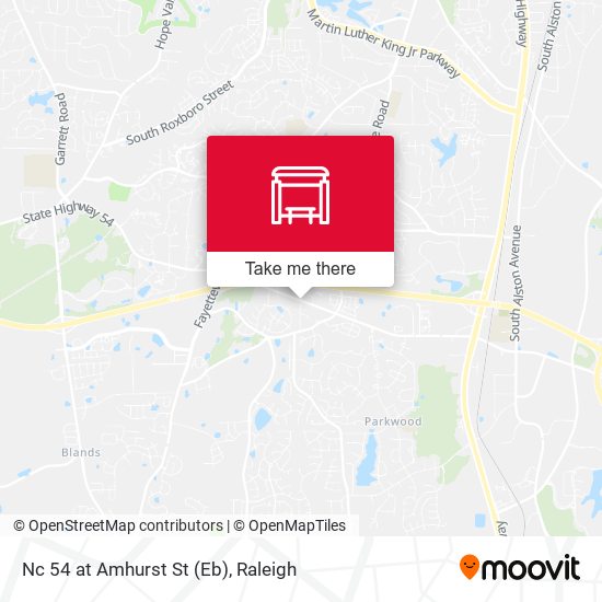 Nc 54 at Amhurst St (Eb) map