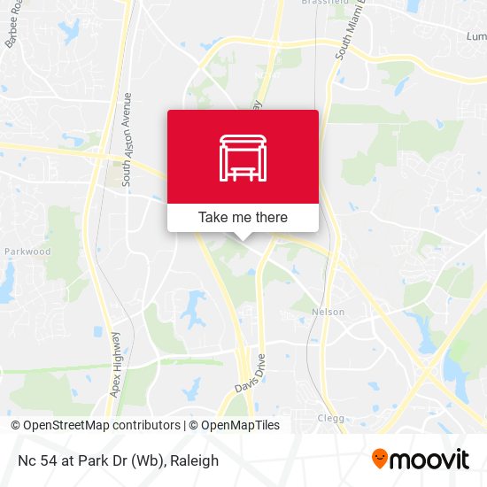 Nc 54 at Park Dr (Wb) map