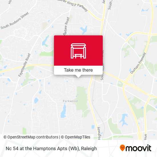 Nc 54 at the Hamptons Apts (Wb) map