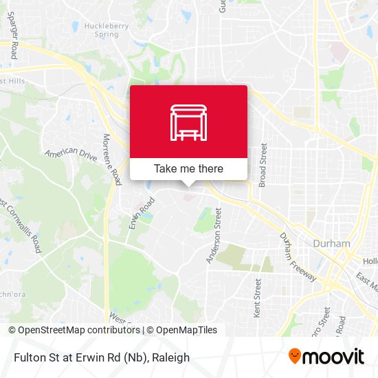 Mapa de Fulton St at Erwin Rd (Nb)