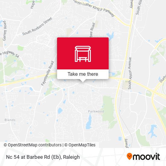 Mapa de Nc 54 at Barbee Rd (Eb)