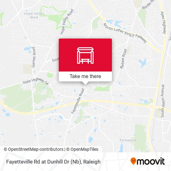 Fayetteville Rd at Dunhill Dr (Nb) map