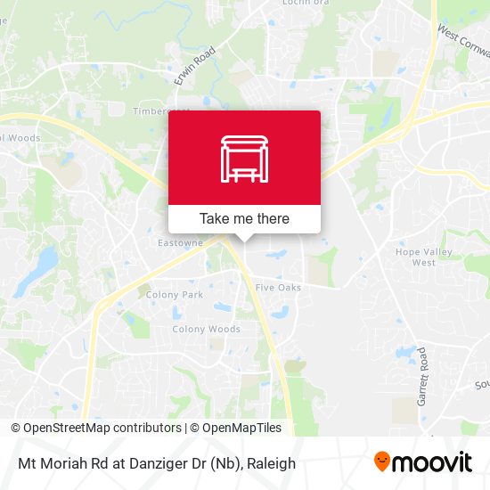 Mt Moriah Rd at Danziger Dr (Nb) map