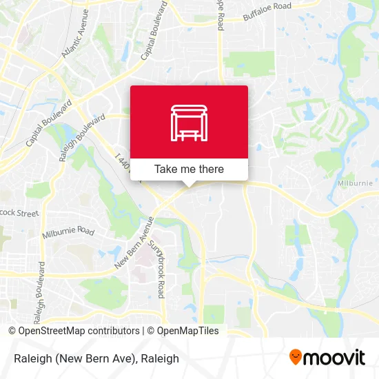 Mapa de Raleigh (New Bern Ave)