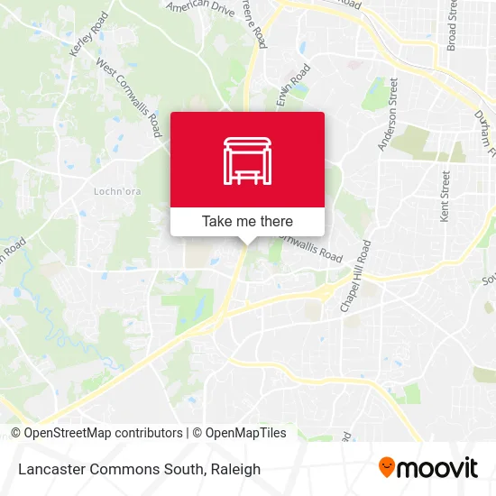 Lancaster Commons South map