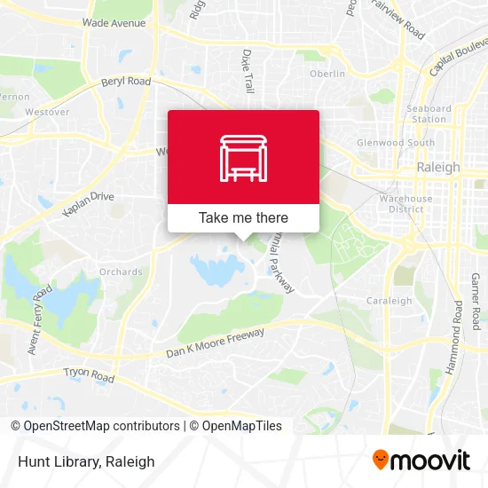 Mapa de Hunt Library