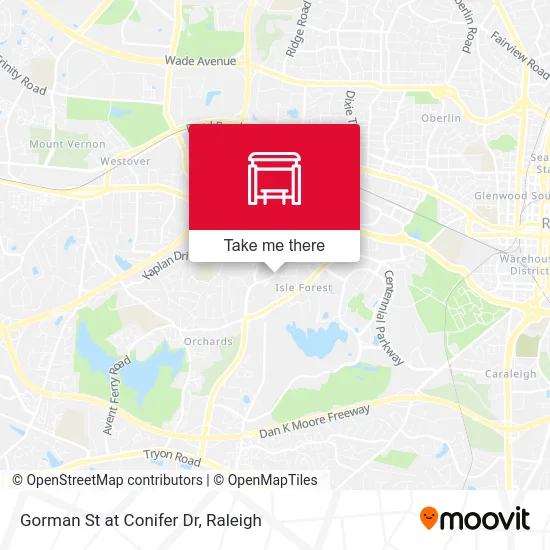 Gorman St at Conifer Dr map