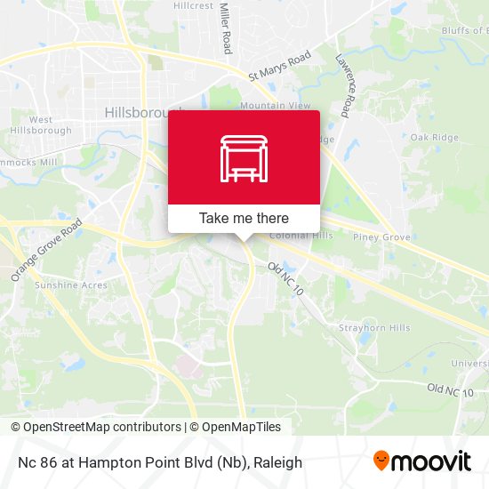 Mapa de Nc 86 at Hampton Point Blvd (Nb)