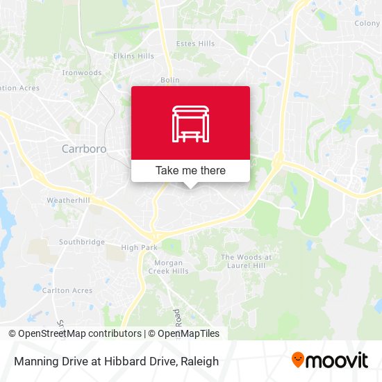 Manning Drive at Hibbard Drive map