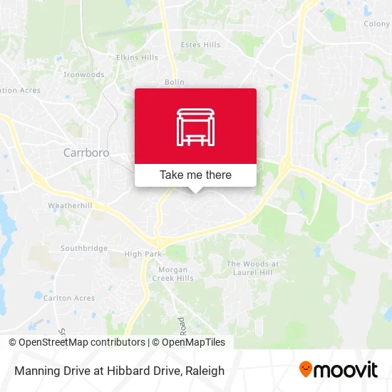 Mapa de Manning Drive at Hibbard Drive