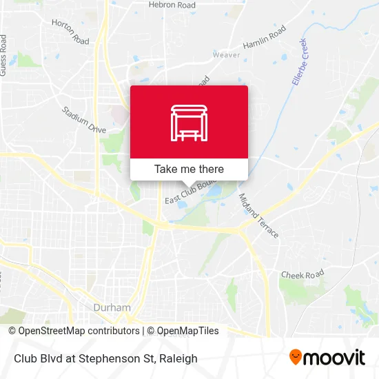 Club Blvd at Stephenson St map