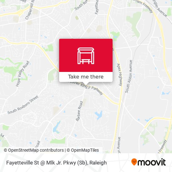 Mapa de Fayetteville St @ Mlk Jr. Pkwy (Sb)