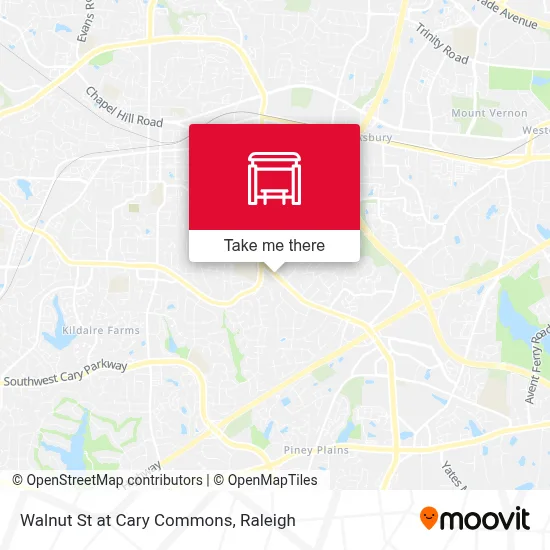Walnut St at Cary Commons map