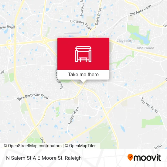 N Salem St A E Moore St map