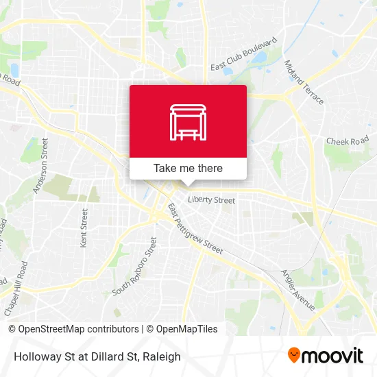 Holloway St at Dillard St map