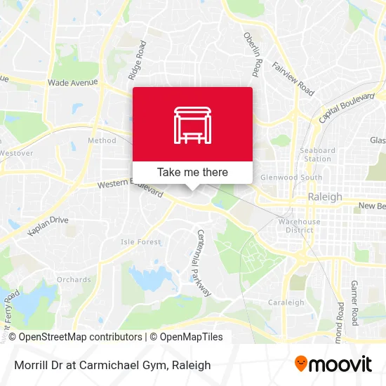 Morrill Dr at Carmichael Gym map