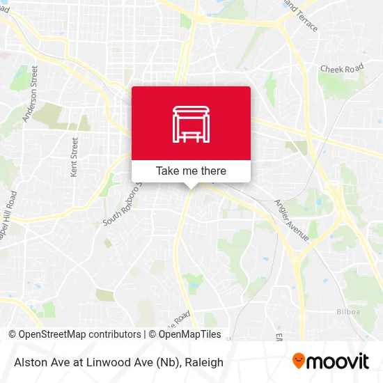 Alston Ave at Linwood Ave (Nb) map