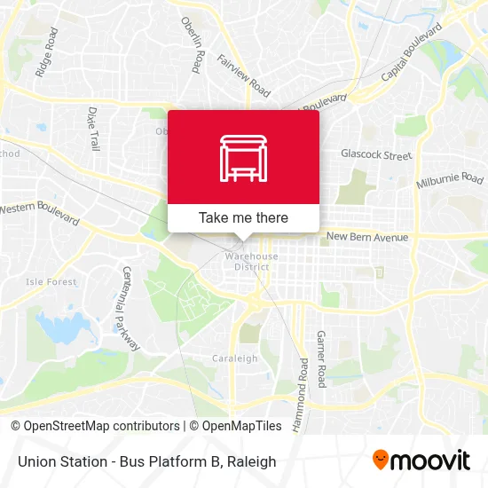 Union Station - Bus Platform B map