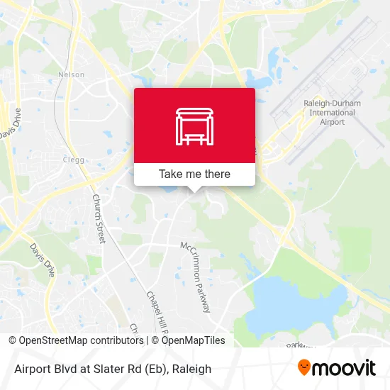 Airport Blvd at Slater Rd (Eb) map