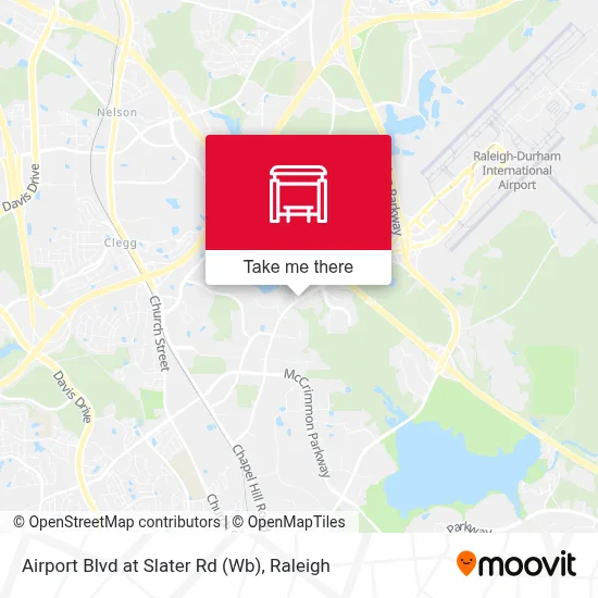 Airport Blvd at Slater Rd (Wb) map