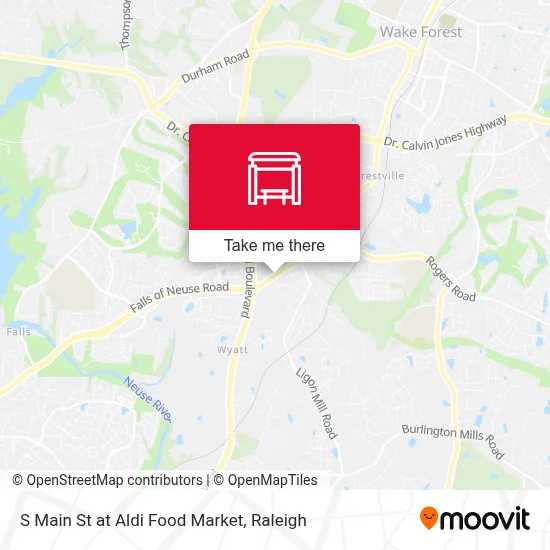 S Main St at Aldi Food Market map
