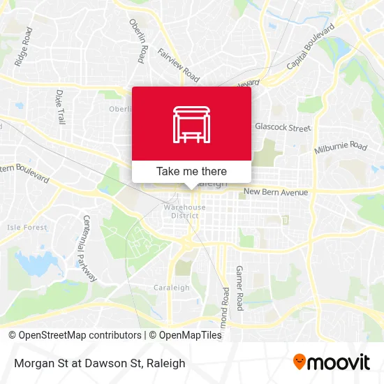 Morgan St at Dawson St map