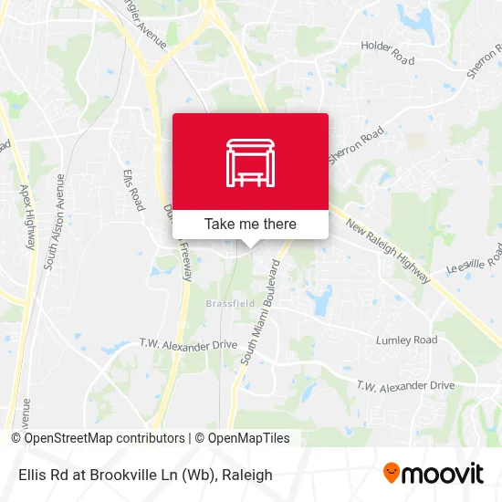 Ellis Rd at Brookville Ln (Wb) map