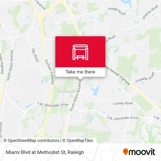 Miami Blvd at Methodist St map