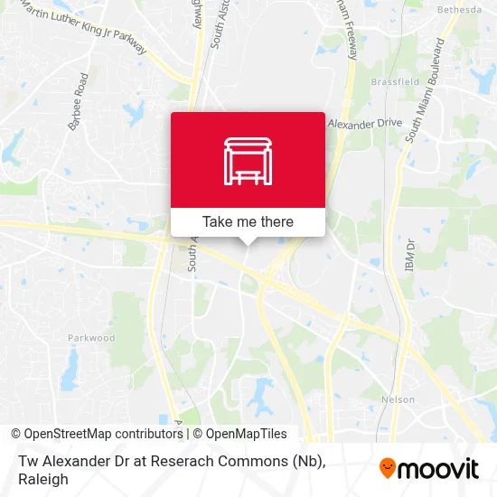 Tw Alexander Dr at Reserach Commons (Nb) map