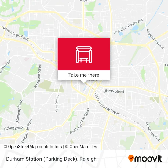 Durham Station (Parking Deck) map