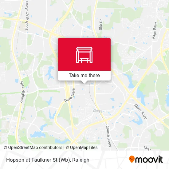Hopson at Faulkner St (Wb) map