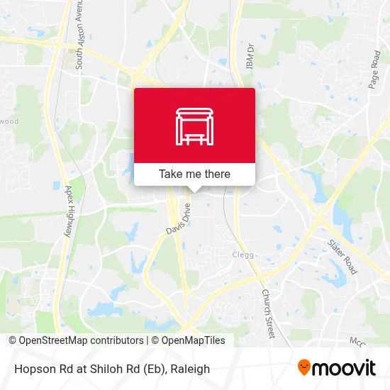 Hopson Rd at Shiloh Rd (Eb) map