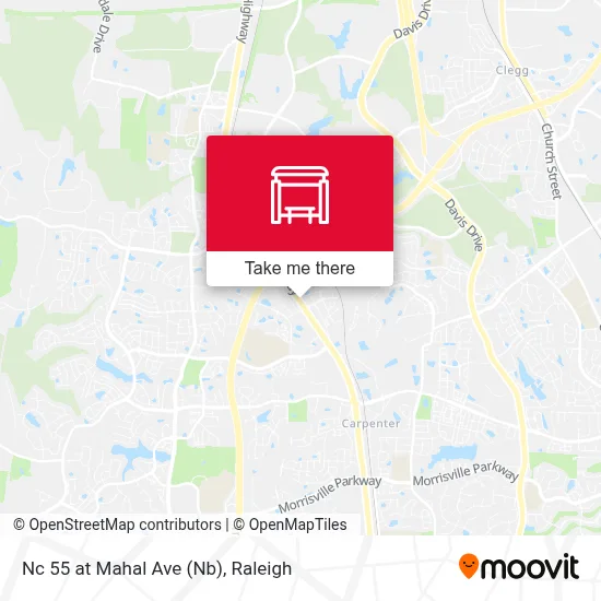 Nc 55 at Mahal Ave (Nb) map