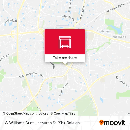 W Williams St at Upchurch St (Sb) map