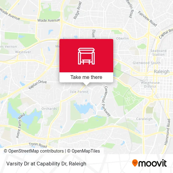 Varsity Dr at Capability Dr map