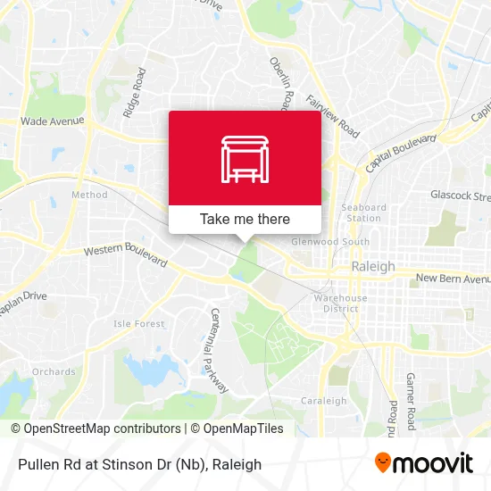 Pullen Rd at Stinson Dr (Nb) map