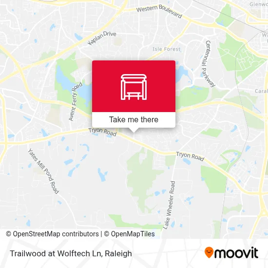 Trailwood at Wolftech Ln map